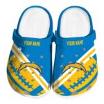 Personalized Los Angeles Chargers Football Motif Crocs Best selling