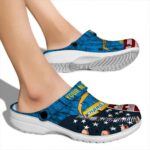 Personalized Los Angeles Chargers Star Spangled Side Pattern Crocs Best selling