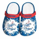 Personalized Los Angeles Dodgers Splash Art Crocs Best selling