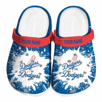 Personalized Los Angeles Dodgers Splash Art Crocs Best selling