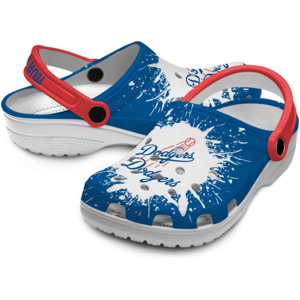 Personalized Los Angeles Dodgers Splash Art Crocs Latest Model