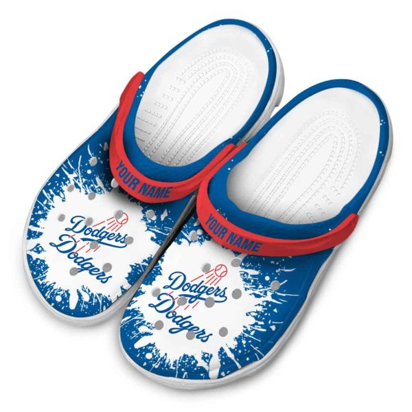 Personalized Los Angeles Dodgers Splash Art Crocs Trendy