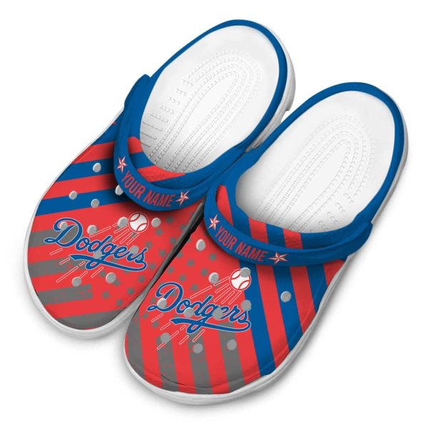 Personalized Los Angeles Dodgers Star Spangled Graphic Crocs Trendy