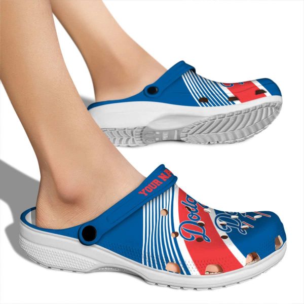 Personalized Los Angeles Dodgers Vibrant Dual Tone Crocs High quality
