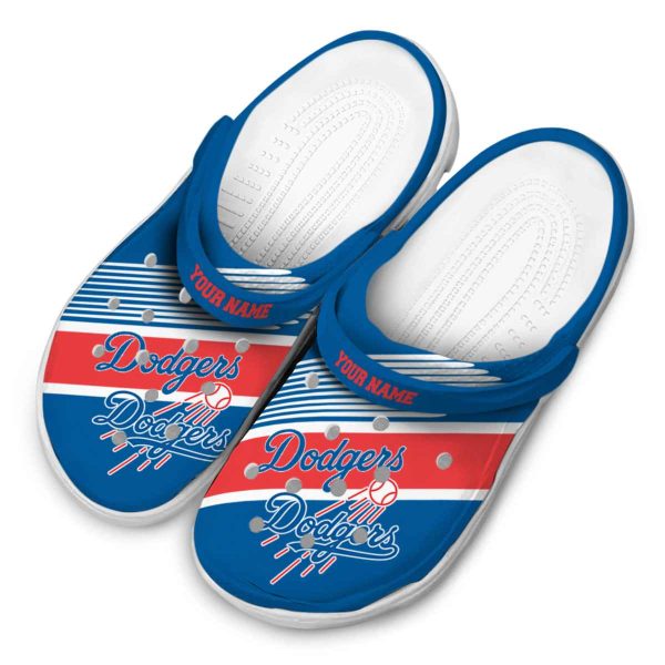 Personalized Los Angeles Dodgers Vibrant Dual Tone Crocs Trendy