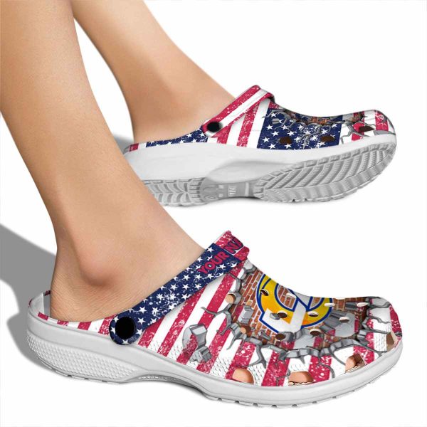 Personalized Los Angeles Rams Freedom Splinter Crocs High quality