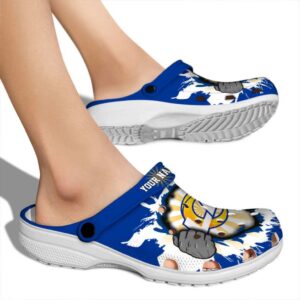 Personalized Los Angeles Rams Gripping Hand Crocs High quality