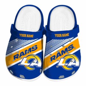 Personalized Los Angeles Rams Vibrant Dual Tone Crocs Best selling