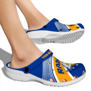Personalized Los Angeles Rams Vibrant Dual Tone Crocs High quality
