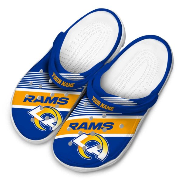 Personalized Los Angeles Rams Vibrant Dual Tone Crocs Trendy