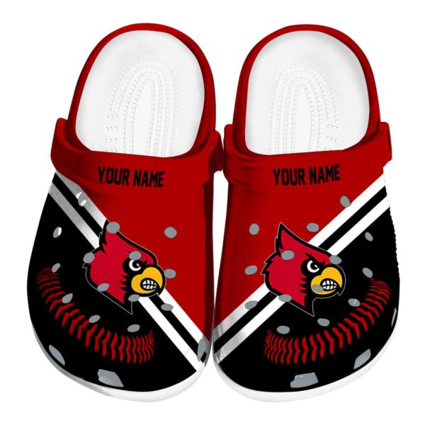 Personalized Louisville Cardinals Baseball Motif Crocs Best selling