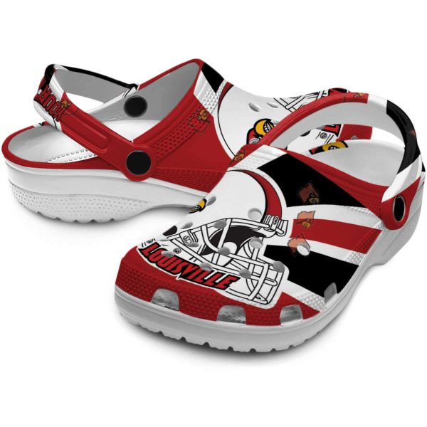 Personalized Louisville Cardinals Football Helmet Crocs Latest Model