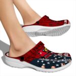 Personalized Louisville Cardinals Star Spangled Side Pattern Crocs Best selling