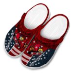 Personalized Louisville Cardinals Star Spangled Side Pattern Crocs Best selling