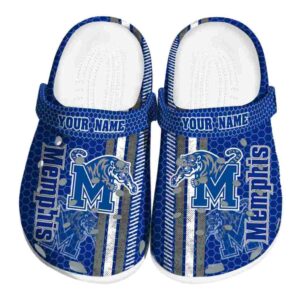 Personalized Memphis Tigers Contrasting Stripes Crocs Best selling