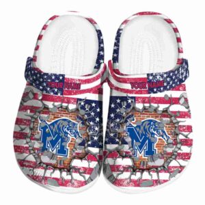 Personalized Memphis Tigers Freedom Splinter Crocs Best selling