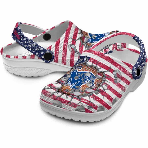 Personalized Memphis Tigers Freedom Splinter Crocs Latest Model