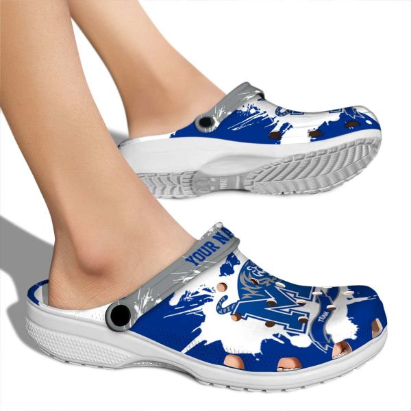 Personalized Memphis Tigers Splatter Pattern Crocs High quality