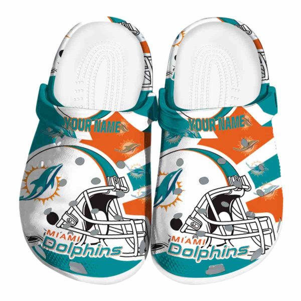 Personalized Miami Dolphins Football Helmet Crocs Best selling