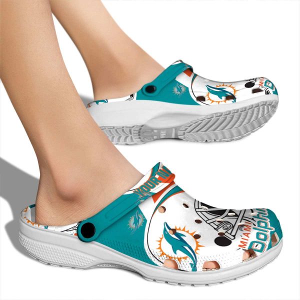Personalized Miami Dolphins Football Helmet Crocs High quality