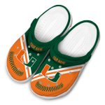 Personalized Miami Hurricanes Baseball Motif Crocs Best selling