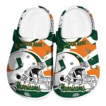 Personalized Miami Hurricanes Football Helmet Crocs Best selling