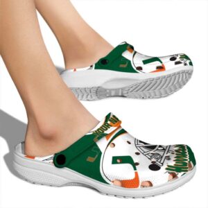 Personalized Miami Hurricanes Football Helmet Crocs High quality