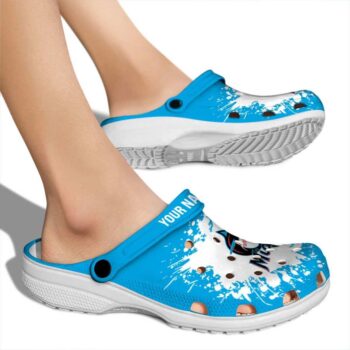 Personalized Miami Marlins Splatter Background Crocs High quality