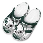 Personalized Michigan State Spartans Football Helmet Crocs Best selling