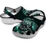 Personalized Michigan State Spartans Gothic Skull Crocs Best selling