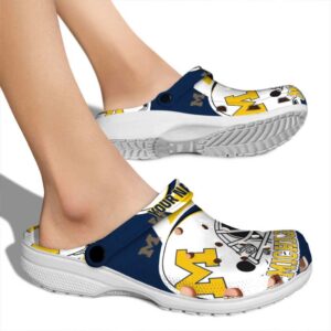 Personalized Michigan Wolverines Football Helmet Crocs High quality