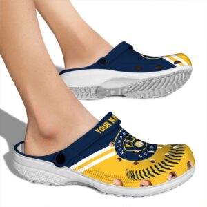 Personalized Milwaukee Brewers Baseball Motif Crocs High quality