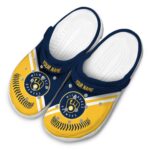Personalized Milwaukee Brewers Baseball Motif Crocs Best selling