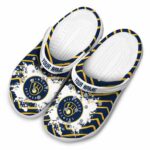 Personalized Milwaukee Brewers Zigzag Paint Burst Crocs Best selling