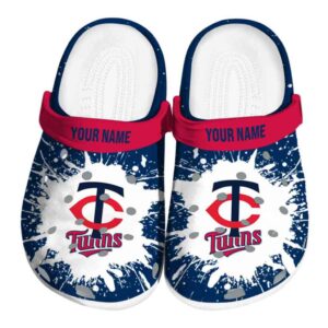 Personalized Minnesota Twins Splash Art Crocs Best selling