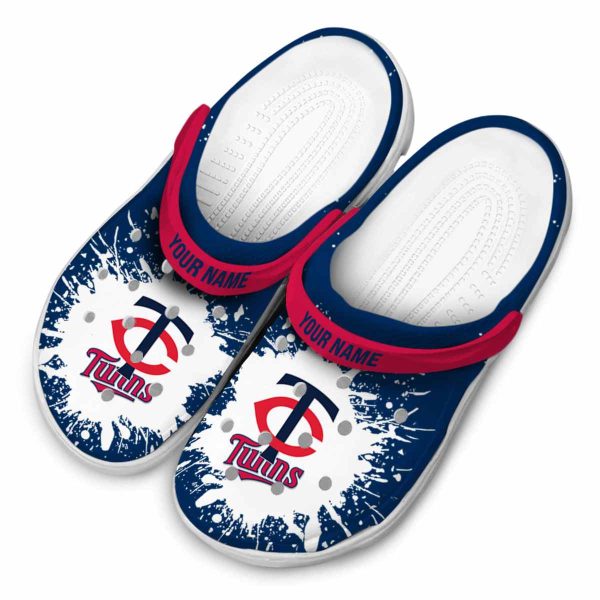 Personalized Minnesota Twins Splash Art Crocs Trendy