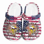 Personalized Minnesota Vikings Freedom Splinter Crocs Best selling