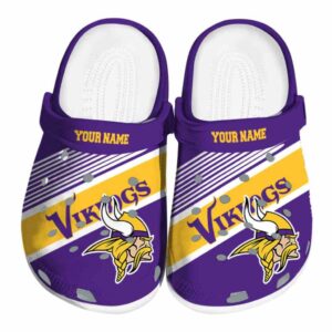 Personalized Minnesota Vikings Vibrant Dual Tone Crocs Best selling