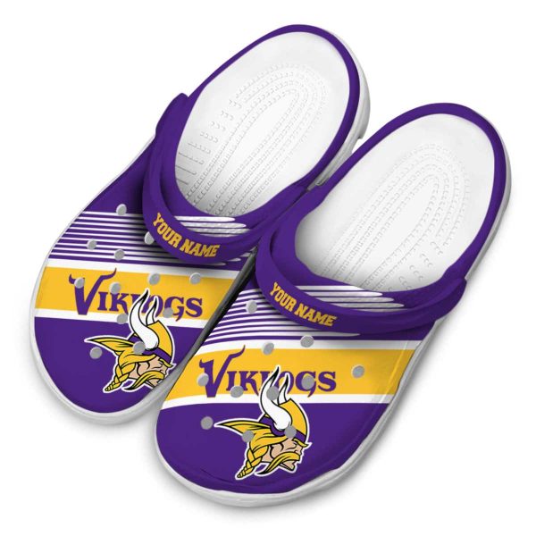 Personalized Minnesota Vikings Vibrant Dual Tone Crocs Trendy