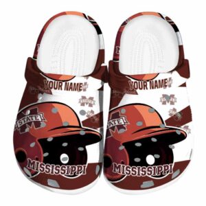 Personalized Mississippi State Bulldogs Baseball Helmet Crocs Best selling