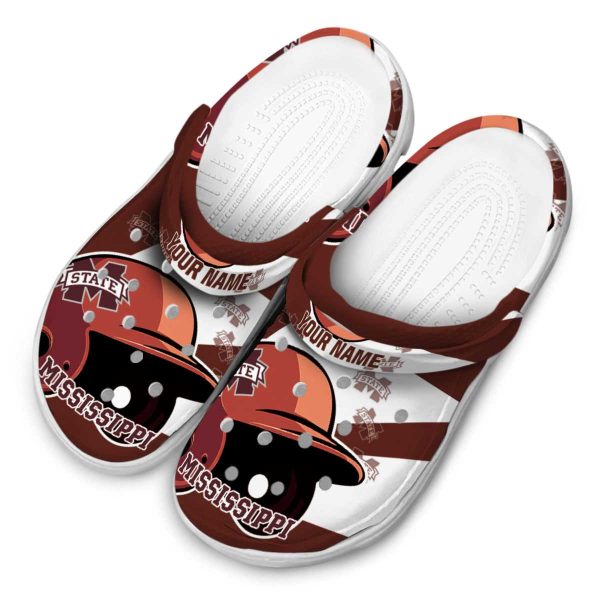 Personalized Mississippi State Bulldogs Baseball Helmet Crocs Trendy