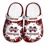 Personalized Mississippi State Bulldogs Splash Art Crocs Best selling