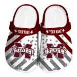 Personalized Mississippi State Bulldogs Star Spangled Graphic Crocs Best selling