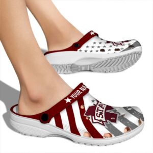 Personalized Mississippi State Bulldogs Star Spangled Graphic Crocs High quality