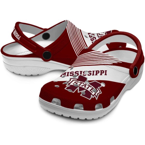 Personalized Mississippi State Bulldogs Vibrant Dual Tone Crocs Latest Model