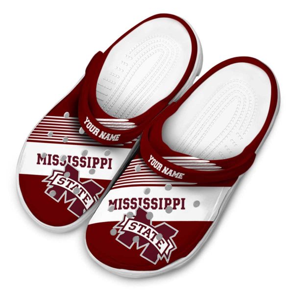 Personalized Mississippi State Bulldogs Vibrant Dual Tone Crocs Trendy