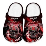 Personalized NC State Wolfpack Gothic Skull Crocs Best selling