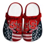 Personalized NC State Wolfpack Star Spangled Side Pattern Crocs Best selling