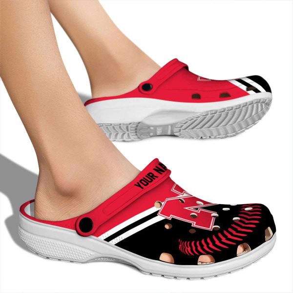 Personalized Nebraska Cornhuskers Baseball Motif Crocs High quality