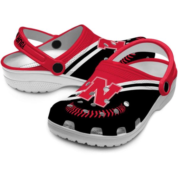 Personalized Nebraska Cornhuskers Baseball Motif Crocs Latest Model